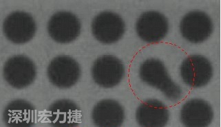 BGA空焊，導(dǎo)通孔(via)連接焊墊