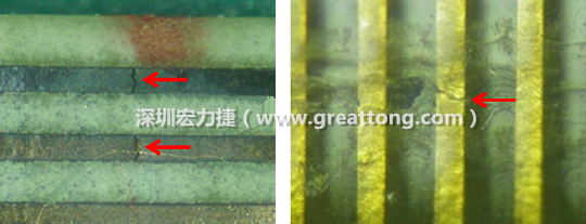 如果擔(dān)心這個(gè)方法可能對(duì)弄斷銅箔線路，也可以試著將銅箔線路旁沒有銅箔的位置切開，然后試著撕開剝離外層護(hù)膜(cover film)，達(dá)到相同的目的