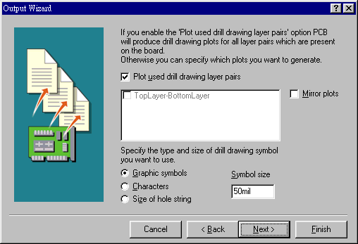 輸出文件精靈再詢問是否要建立鉆孔文件，以及導(dǎo)孔文件？