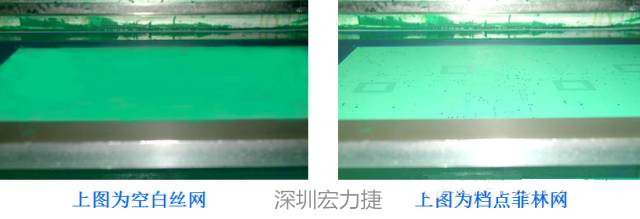 熱風(fēng)整平后導(dǎo)通孔邊緣起泡掉油，采用此工藝方法生產(chǎn)控制比較困難，須工藝工程人員采用特殊的流程及參數(shù)才能確保塞孔質(zhì)量。