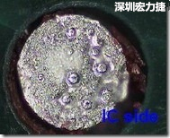 紅墨水染紅測試分析-IC面，判退，