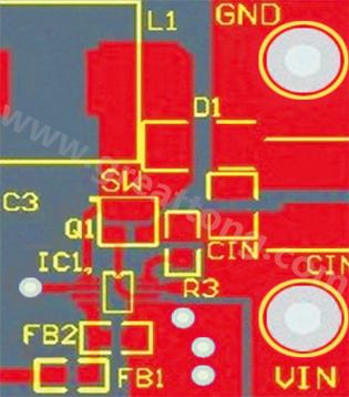 星節(jié)點(diǎn)連接地平面及兩個(gè)小電流接地連接(IC和分壓器)。