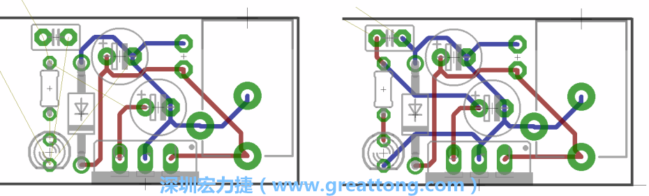 2.3. 下一步，進(jìn)行布線(xiàn)并連接各個(gè)電源供應(yīng)的連結(jié)點(diǎn)。