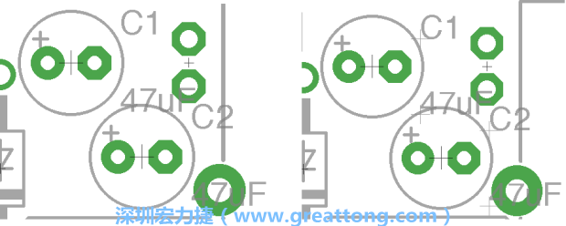 如果你尚未使用「分離工具（Smash Tool）」將所有的名稱和量值標簽從各自對應的元件上分離，你將會發(fā)現(xiàn)你無法從元件上獨立地移動一個尚未進行分離的標簽（如左下圖所示），但是對于已經執(zhí)行過分離的元件（如右下圖所示）來說，它們的標簽都可以獨立地操作。