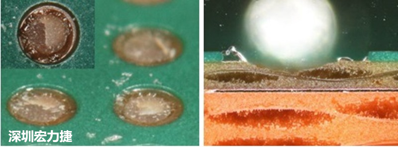 圖15-冷球拉力試驗(yàn)后，C材料的橫截面?zhèn)纫晥D